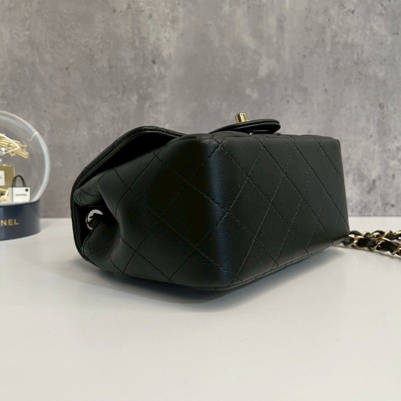 Chanel 黑金方胖 晶片款-6
