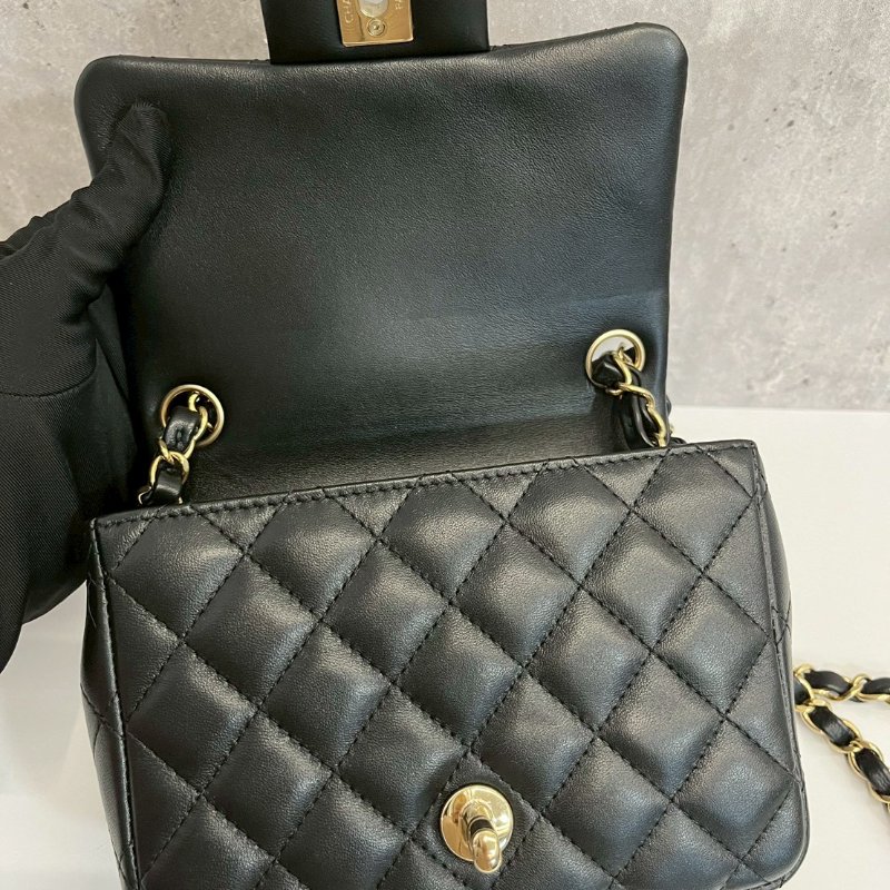 Chanel 黑金方胖 晶片款-7