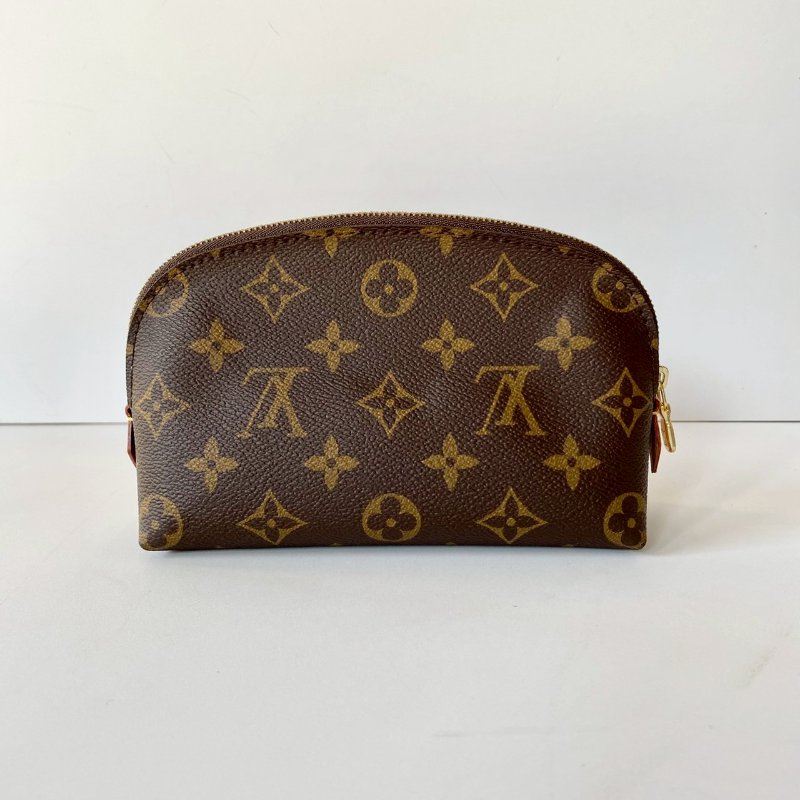 LV 化妝包 Monogram 金扣 老花 帆布 PM M47515-1