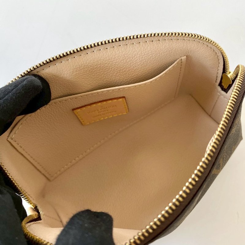 LV 化妝包 Monogram 金扣 老花 帆布 PM M47515-4
