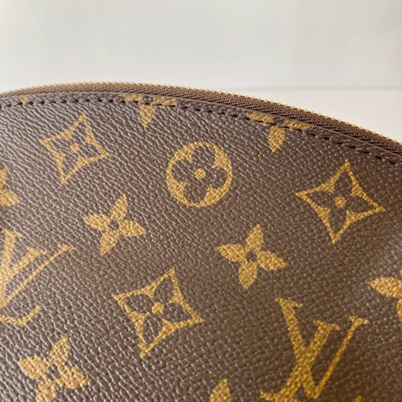 LV 化妝包 Monogram 金扣 老花 帆布 PM M47515-6