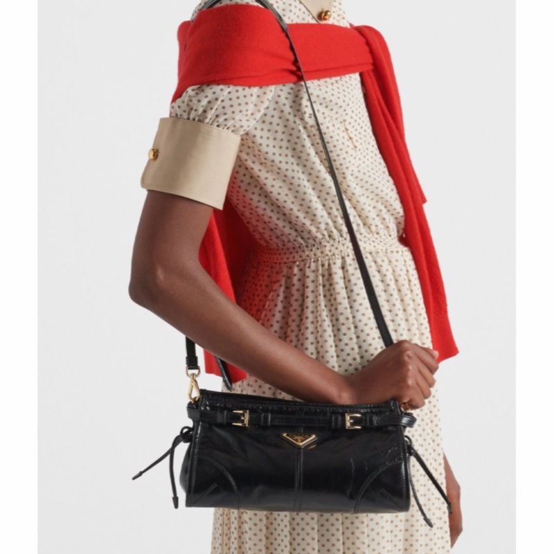 Prada 女士 小號徽標單肩包均碼碼小號、26cm*12cm*14cm-4