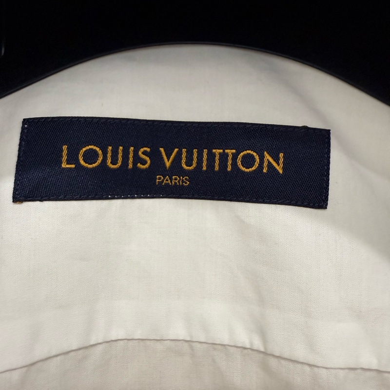 Louis Vuitton monogram DNA collar white shirt XL 襯衫-5