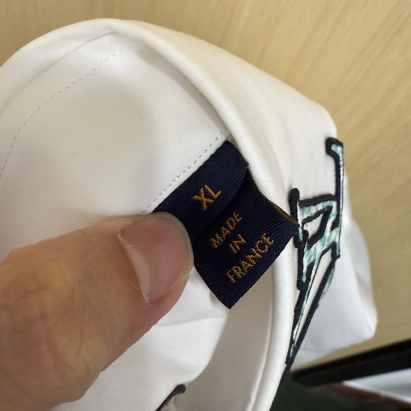 Louis Vuitton monogram DNA collar white shirt XL 襯衫-6