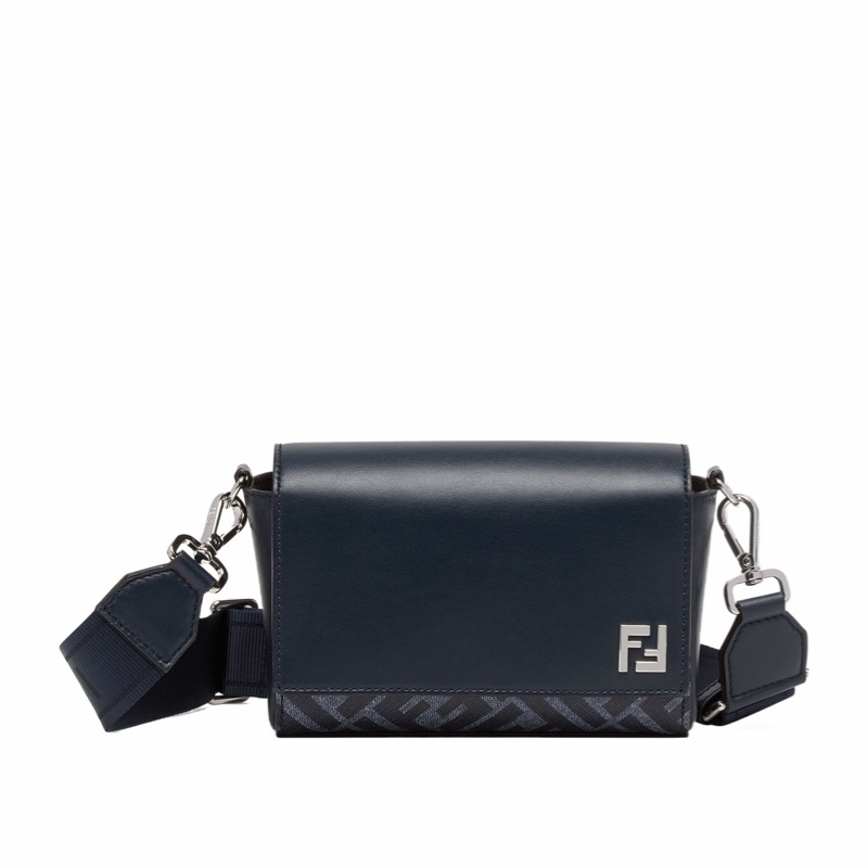 Fendi 男士 FF Squared緊湊型單肩包均碼碼17.5cm*6.5cm*12cm-0