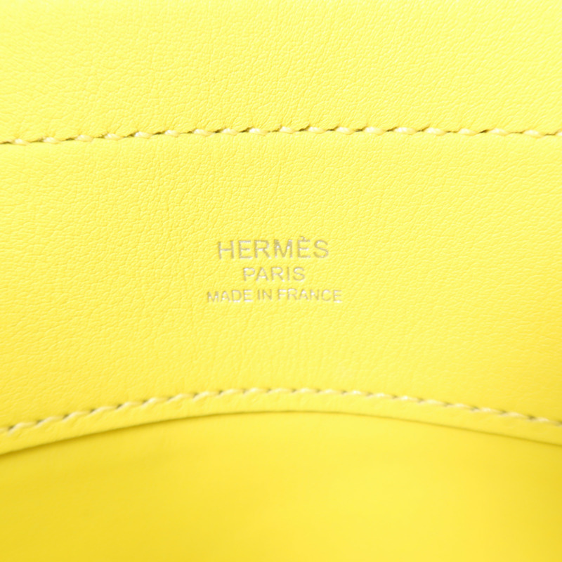 HERMES Swift皮革Aline銀扣肩背袋-7