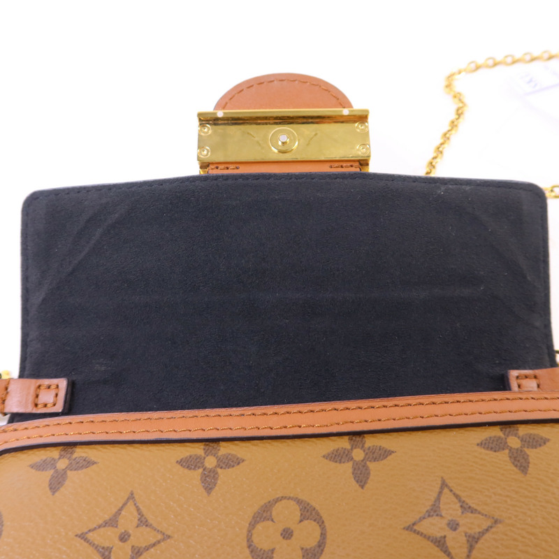 LOUIS VUITTON Monogram Reverse Dauphine金扣肩背袋-16