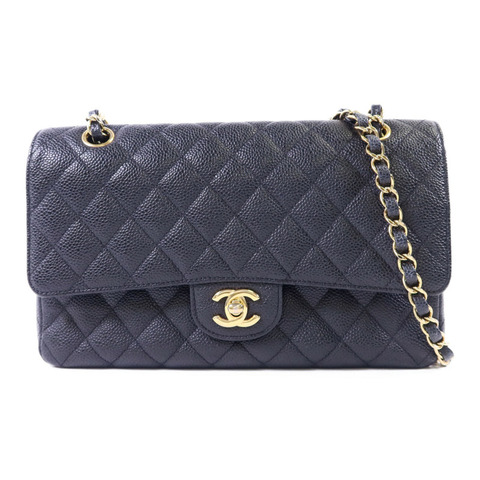CHANEL 牛皮皮革Classic 25金扣鏈帶肩背袋
