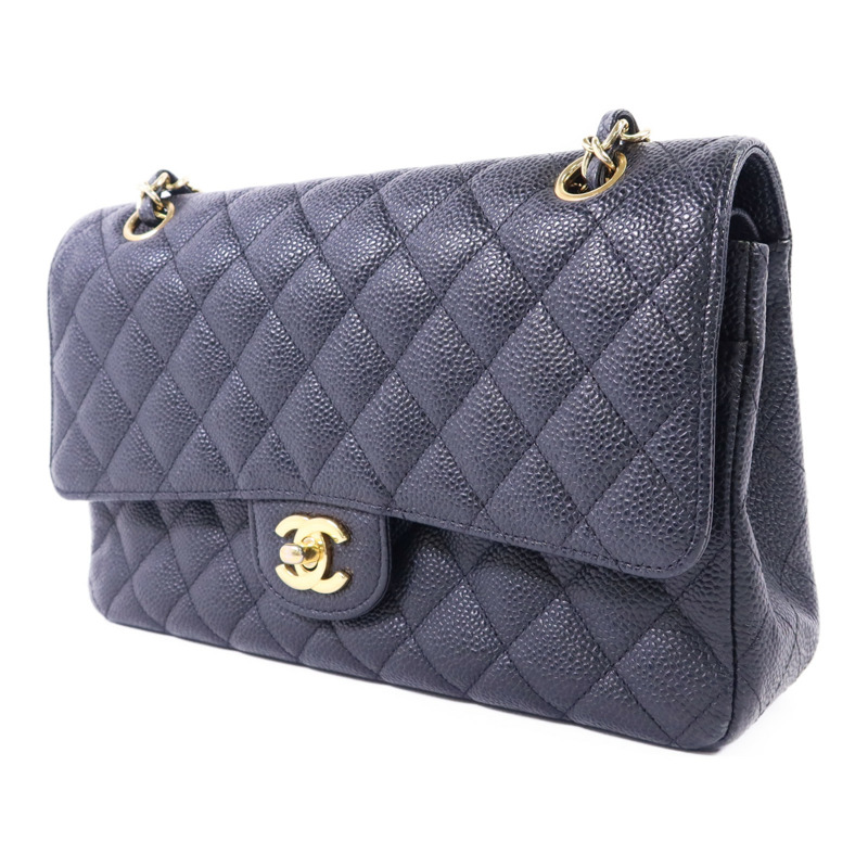 CHANEL 牛皮皮革Classic 25金扣鏈帶肩背袋-2