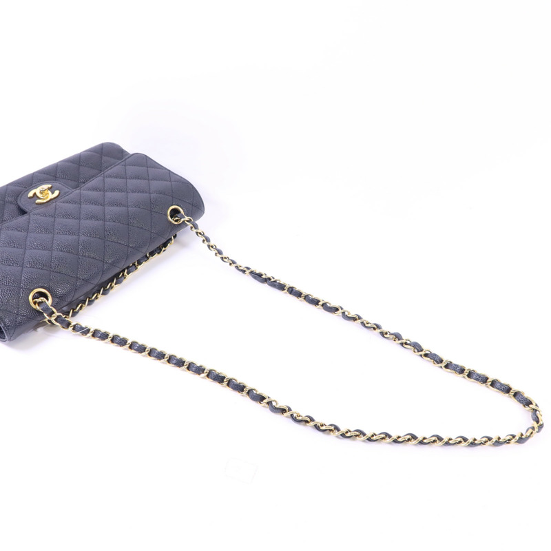 CHANEL 牛皮皮革Classic 25金扣鏈帶肩背袋-4