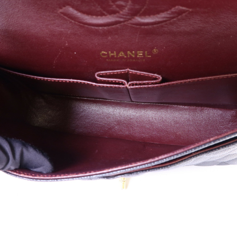 CHANEL 牛皮皮革Classic 25金扣鏈帶肩背袋-6
