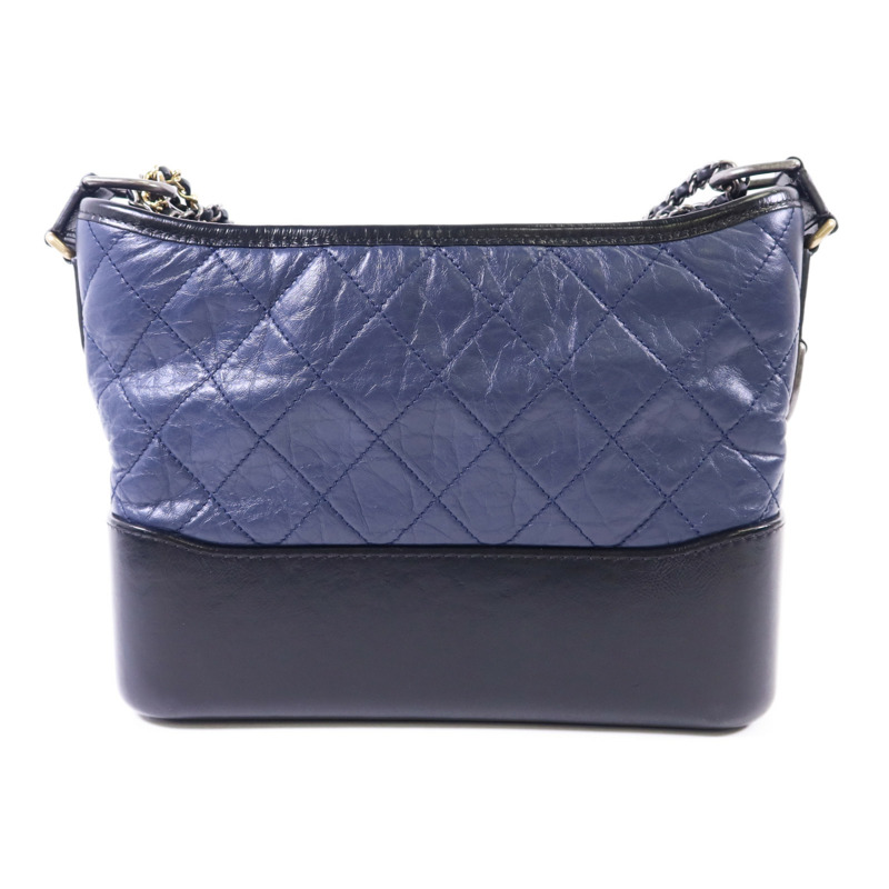 CHANEL 牛皮皮革Gabrielle Medium鏈帶肩背袋-1