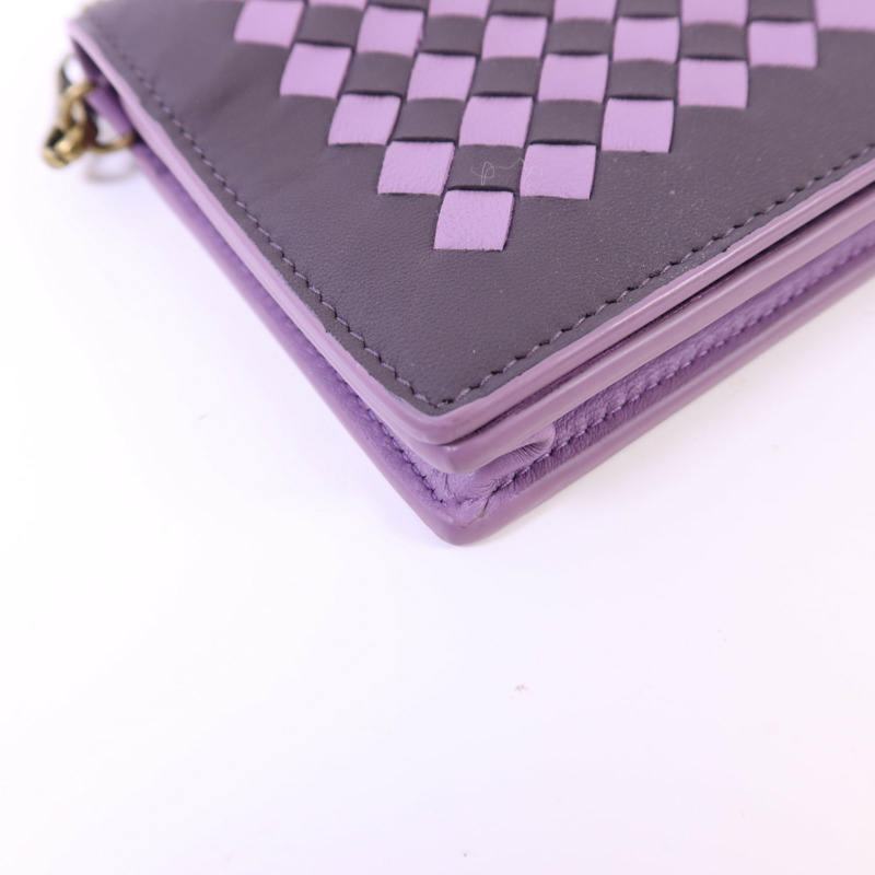 BOTTEGA VENETA 牛皮皮革Intrecciato Chain鏈帶肩背袋-12