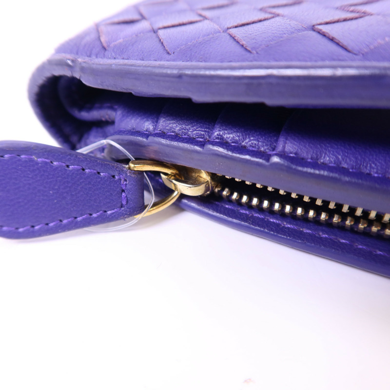 BOTTEGA VENETA 羊皮皮革W Snap Wallet金扣錢包-10