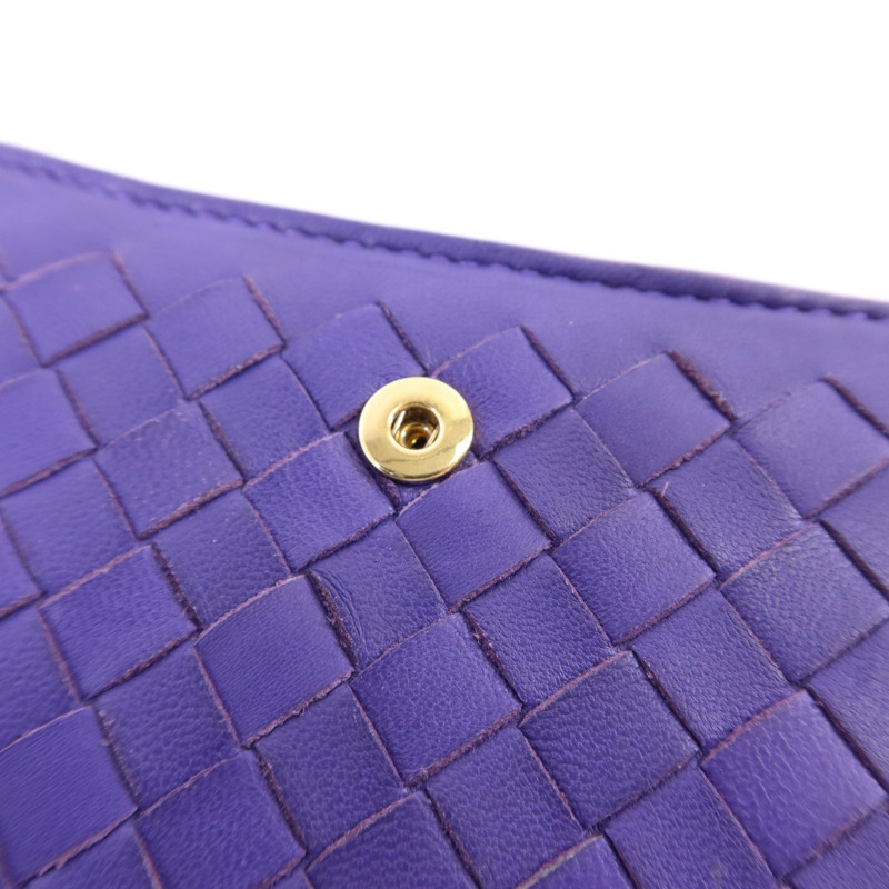 BOTTEGA VENETA 羊皮皮革W Snap Wallet金扣錢包-11