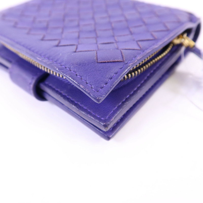 BOTTEGA VENETA 羊皮皮革W Snap Wallet金扣錢包-14