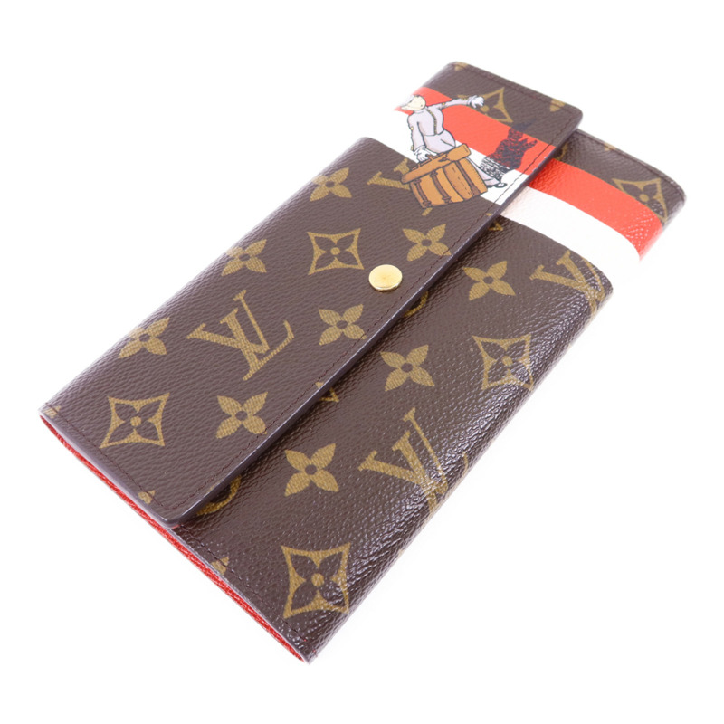 LOUIS VUITTON Monogram Groom Portrfeuille Sarah金扣長錢包-2