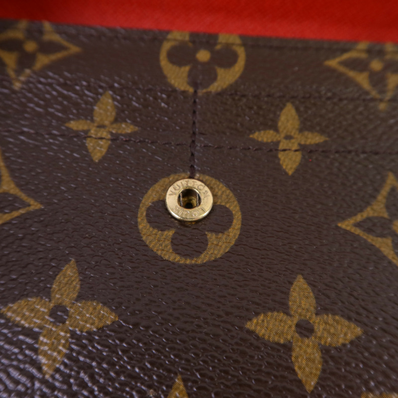 LOUIS VUITTON Monogram Groom Portrfeuille Sarah金扣長錢包-8