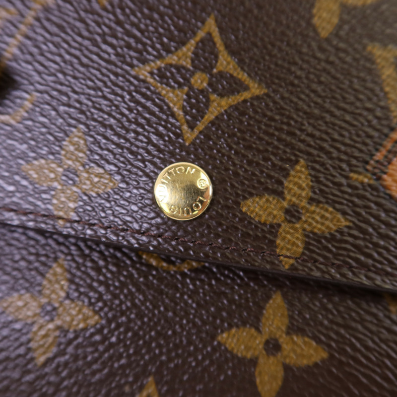 LOUIS VUITTON Monogram Groom Portrfeuille Sarah金扣長錢包-9