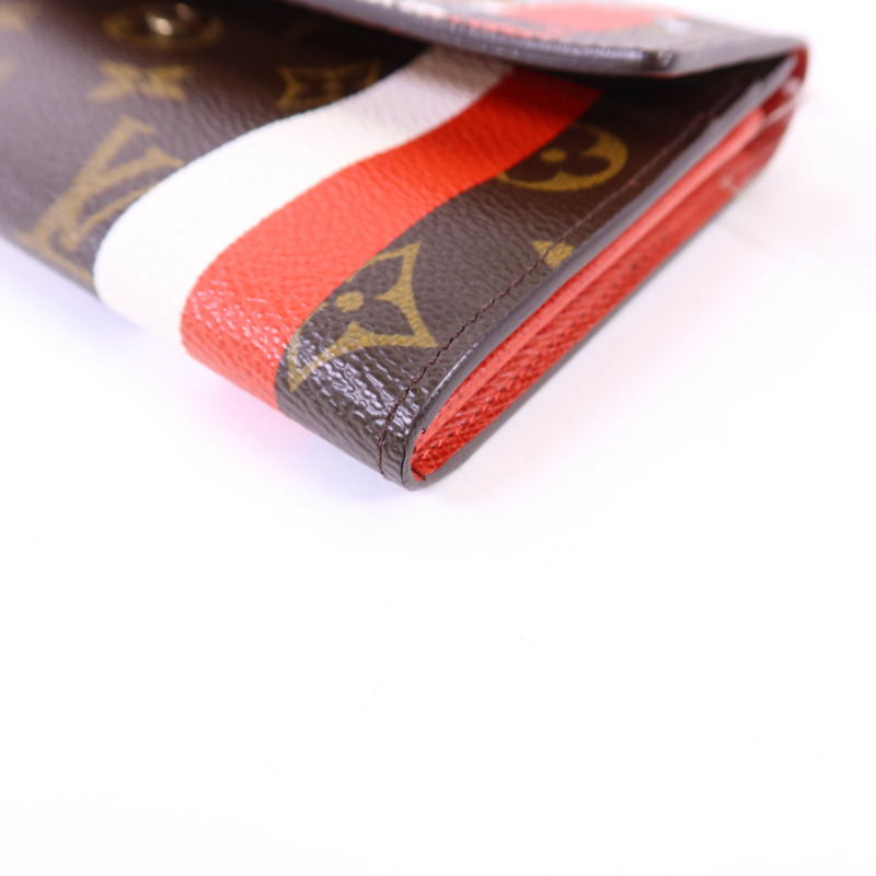 LOUIS VUITTON Monogram Groom Portrfeuille Sarah金扣長錢包-10