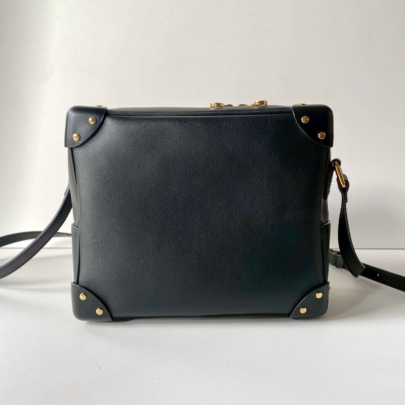 Gucci GG STARS系列 黑色 方型箱包 斜背包 牛皮 626363-1