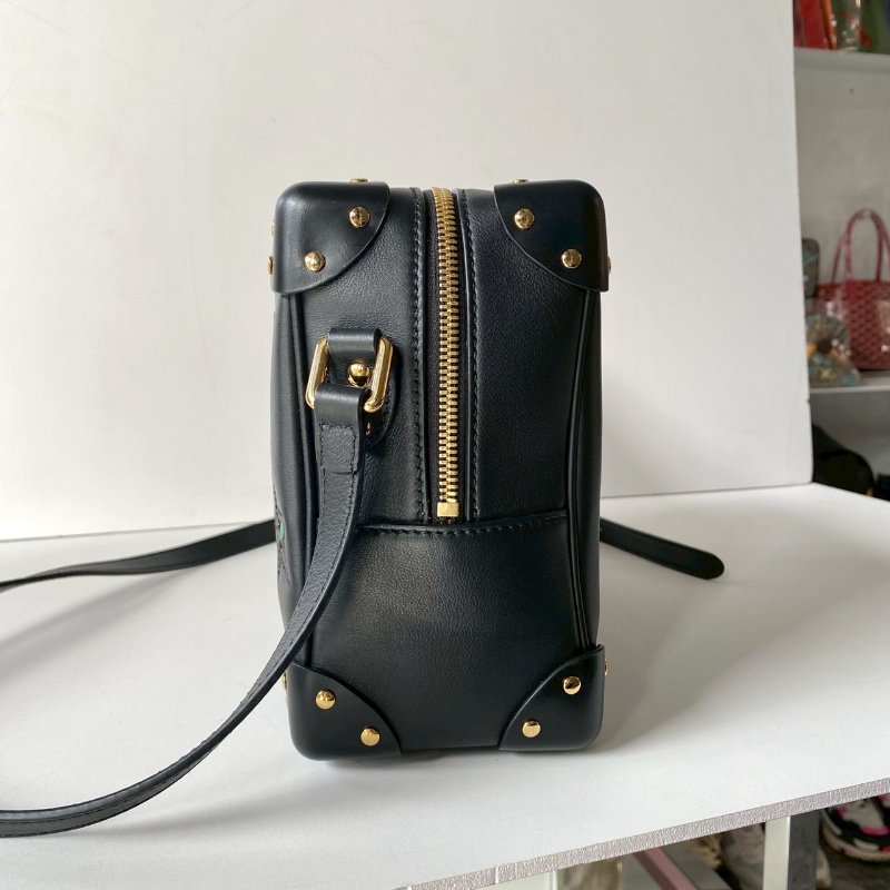 Gucci GG STARS系列 黑色 方型箱包 斜背包 牛皮 626363-2