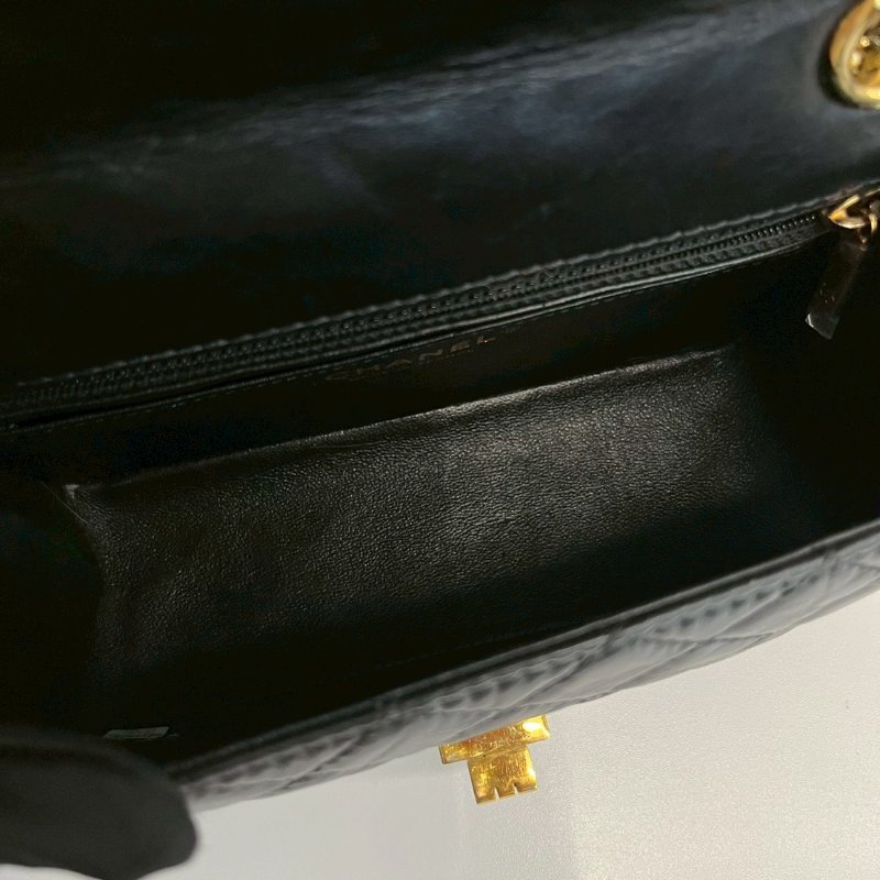 Chanel 2.55 mini 黑金 牛皮-8