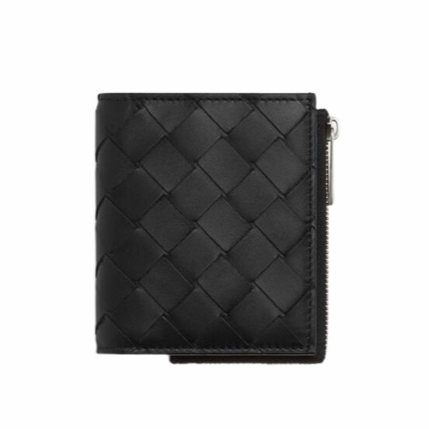 Bottega Veneta 男士 拉鍊雙折錢包均碼碼9cm*2cm*10cm