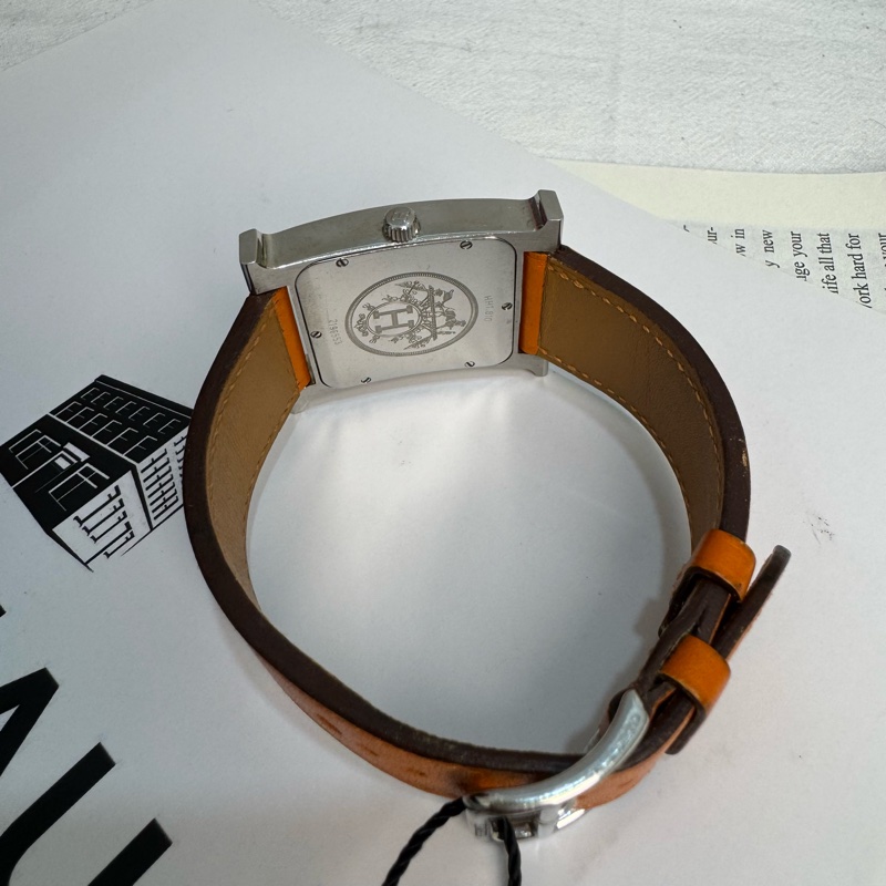 Hermès 橙色腕錶-5