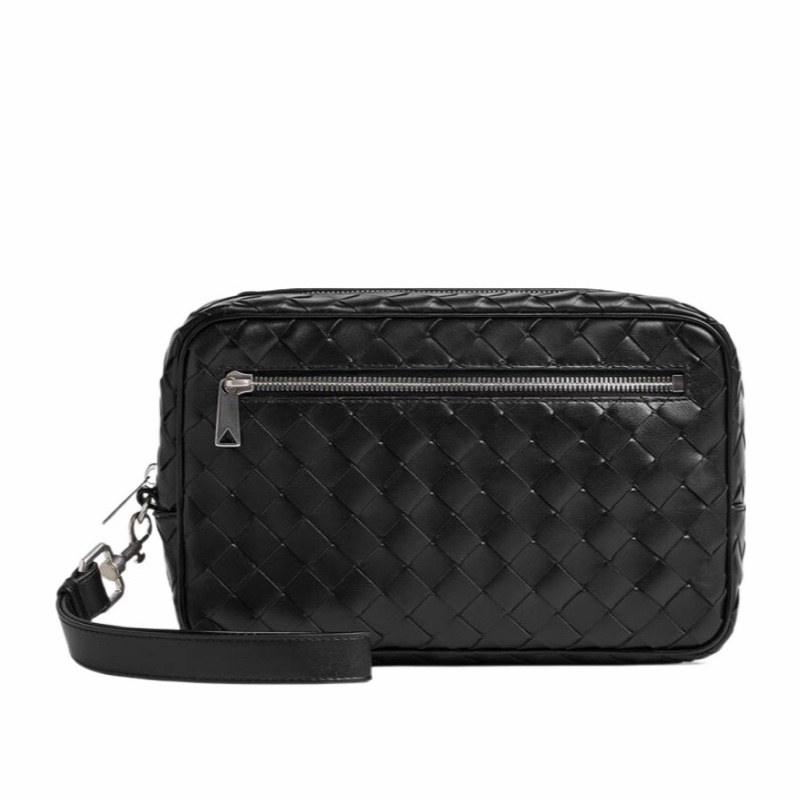 Bottega Veneta 男士 編織細節手拿包均碼碼25cm*6.5cm*15.5cm-0