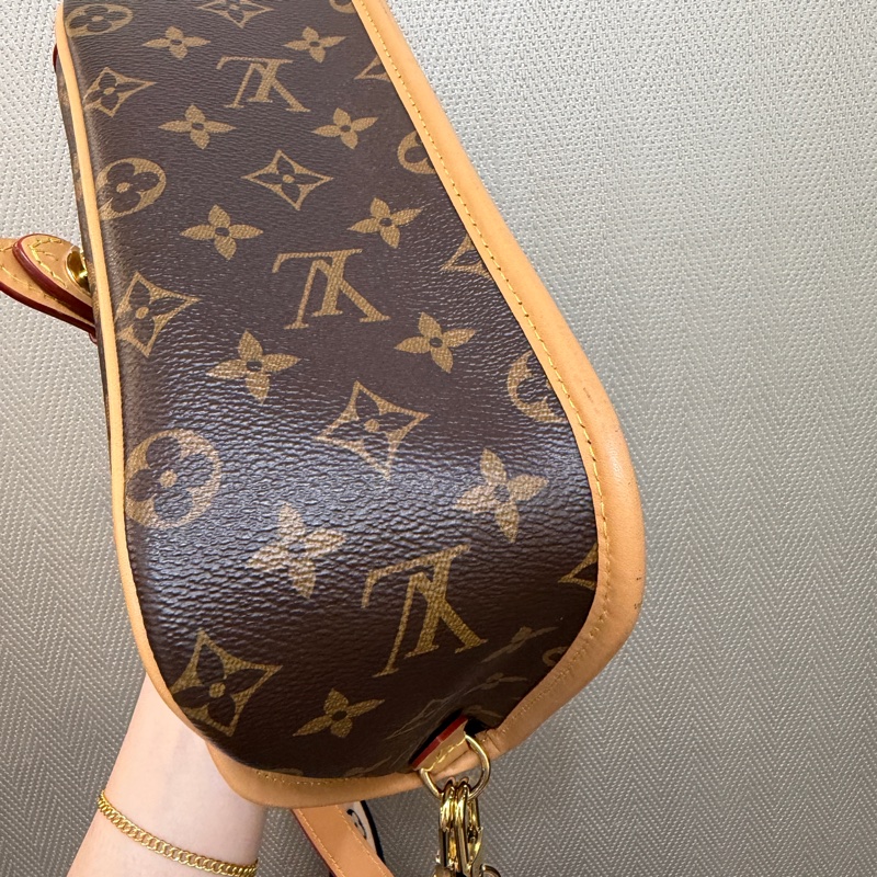 LV 原花Diane金釦手提肩斜背包M45985-11