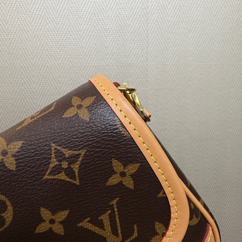 LV 原花Diane金釦手提肩斜背包M45985-12