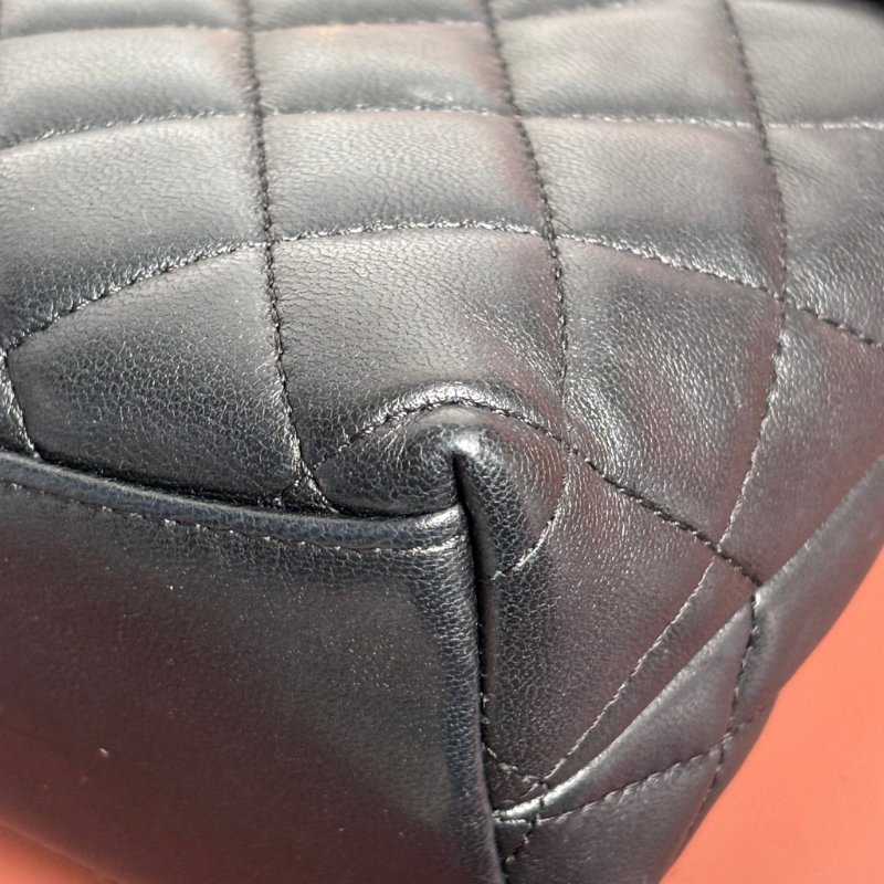 ::CHANEL:: AP3429 黑色經典菱格紋皮革金獅頭吊飾肩背包 鏈包 肩背鏈包 手提包-23