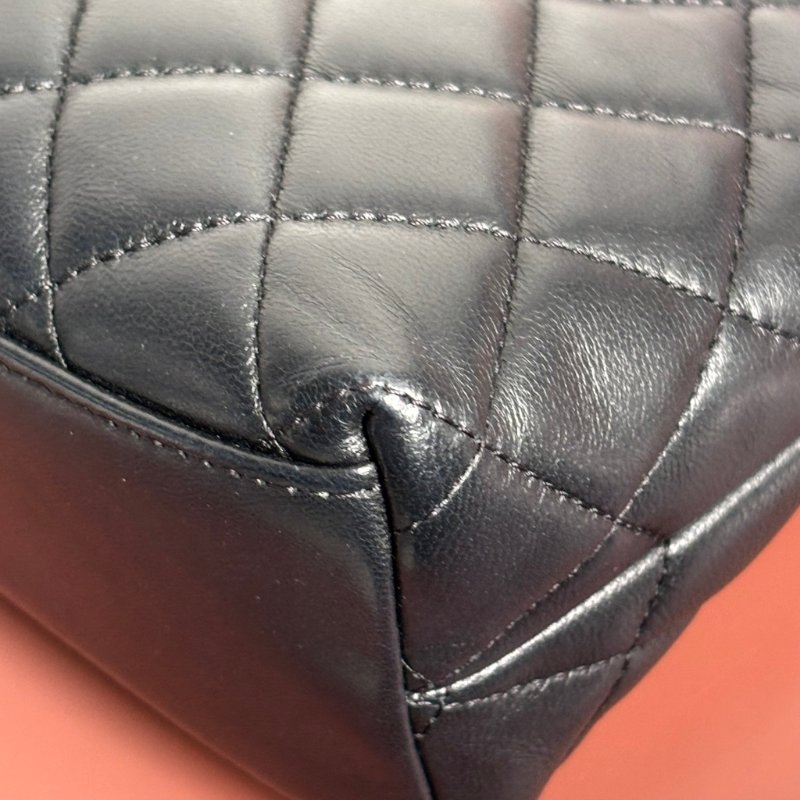 ::CHANEL:: AP3429 黑色經典菱格紋皮革金獅頭吊飾肩背包 鏈包 肩背鏈包 手提包-25