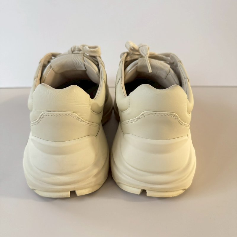 Gucci Rhyton 米白色 皮革 復古 腰帶 36.5號 老爹鞋 運動鞋-4