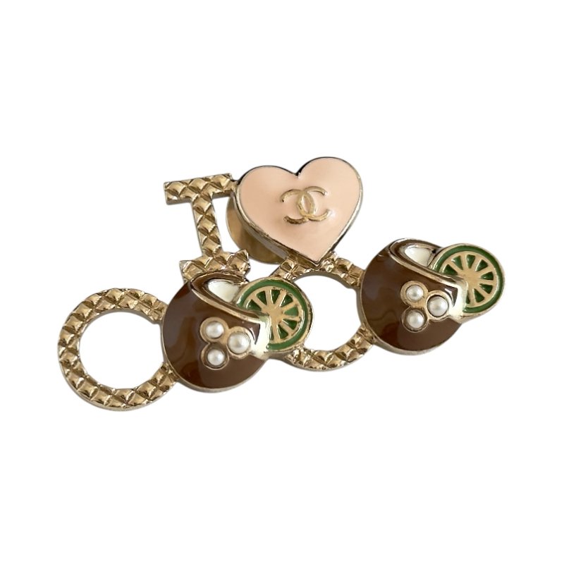 CHANEL I 💗 COCO 愛心 胸針-1