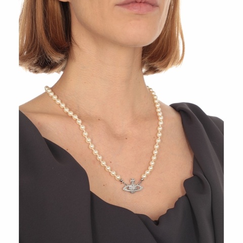 Vivienne Westwood 女士 土星吊飾珠飾項鍊均碼碼