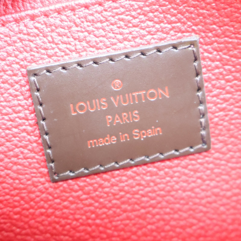 棕色 棋盤格帆布 Pochette Cosmetique PM 化妝包 手拿包 N47516【LOUIS VUITTON LV 路易威登】 N47516-6