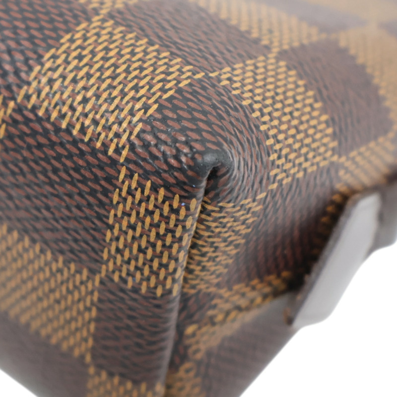 棕色 棋盤格帆布 Pochette Cosmetique PM 化妝包 手拿包 N47516【LOUIS VUITTON LV 路易威登】 N47516-8