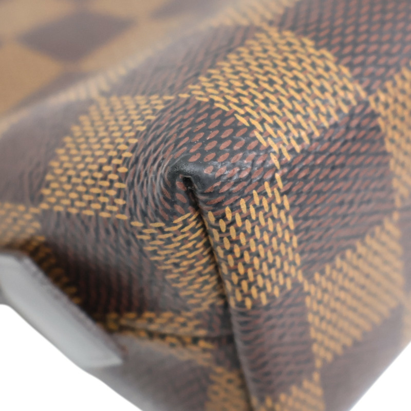 棕色 棋盤格帆布 Pochette Cosmetique PM 化妝包 手拿包 N47516【LOUIS VUITTON LV 路易威登】 N47516-9