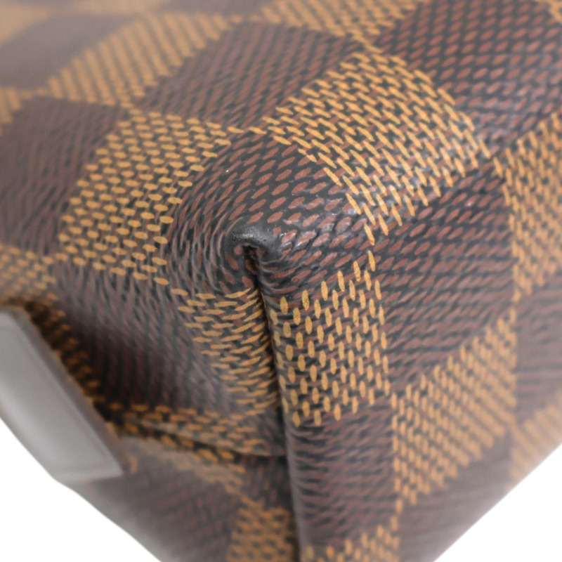 棕色 棋盤格帆布 Pochette Cosmetique PM 化妝包 手拿包 N47516【LOUIS VUITTON LV 路易威登】 N47516-11