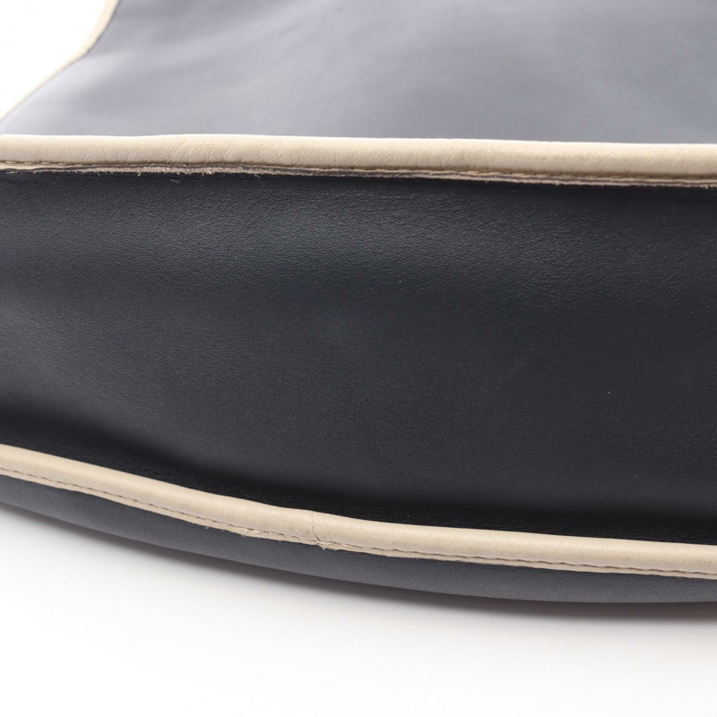 LOEWE Sophia Anagram 斜背單肩包 312.75.H80 皮革 灰色 米色 二手-6