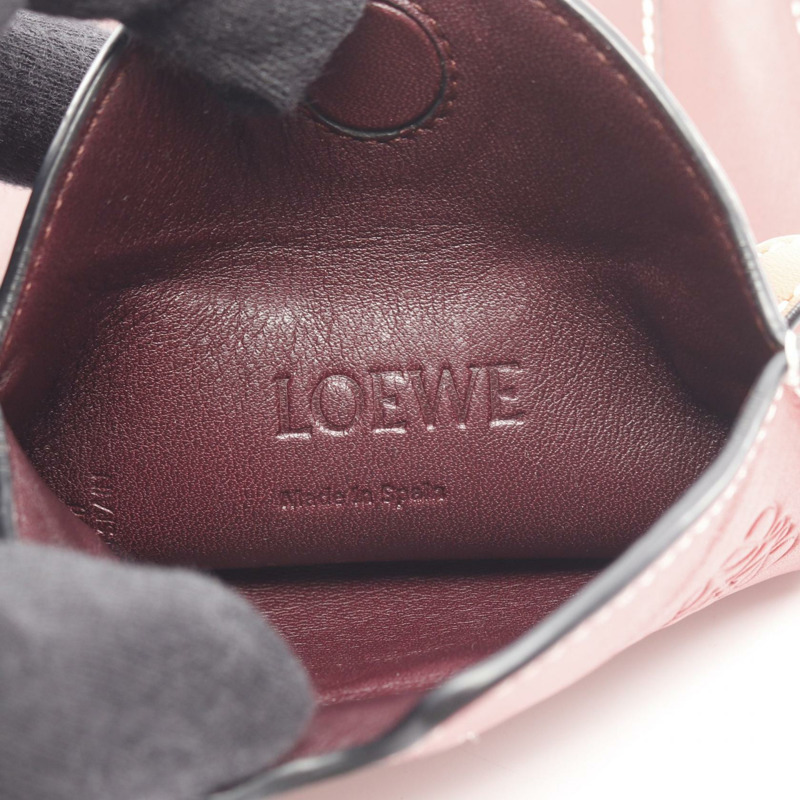 LOEWE GATE POCKET 單肩斜背包 109.30.Z42 皮革 紅棕色 二手 女士-3