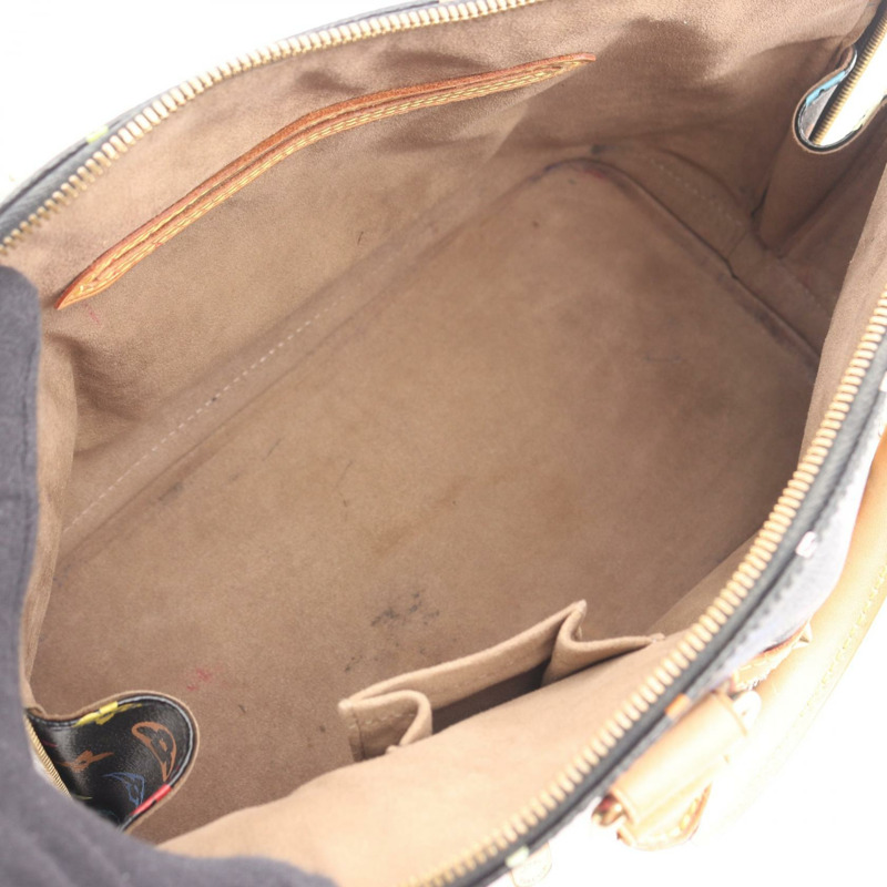 路易威登 Alma 手提包 M92646 Monogram Multicolore 黑色皮革二手 LV-2
