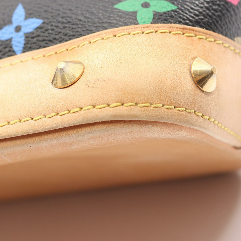 路易威登 Alma 手提包 M92646 Monogram Multicolore 黑色皮革二手 LV-8