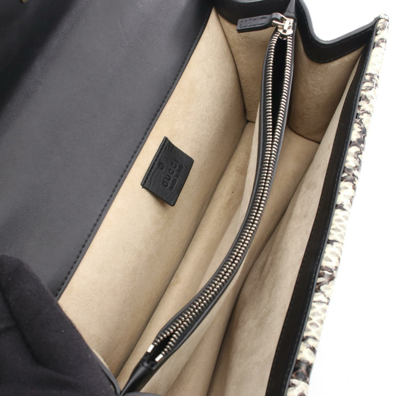 GUCCI Dionysus GG Supreme 單肩包 PVC塗層帆布 異國皮革 米色 多色 二手 女士-2