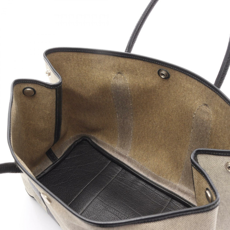 愛馬仕 Garden Party PM 手提包 H Toile H 帆布 Negonda 皮革 米白色二手-14