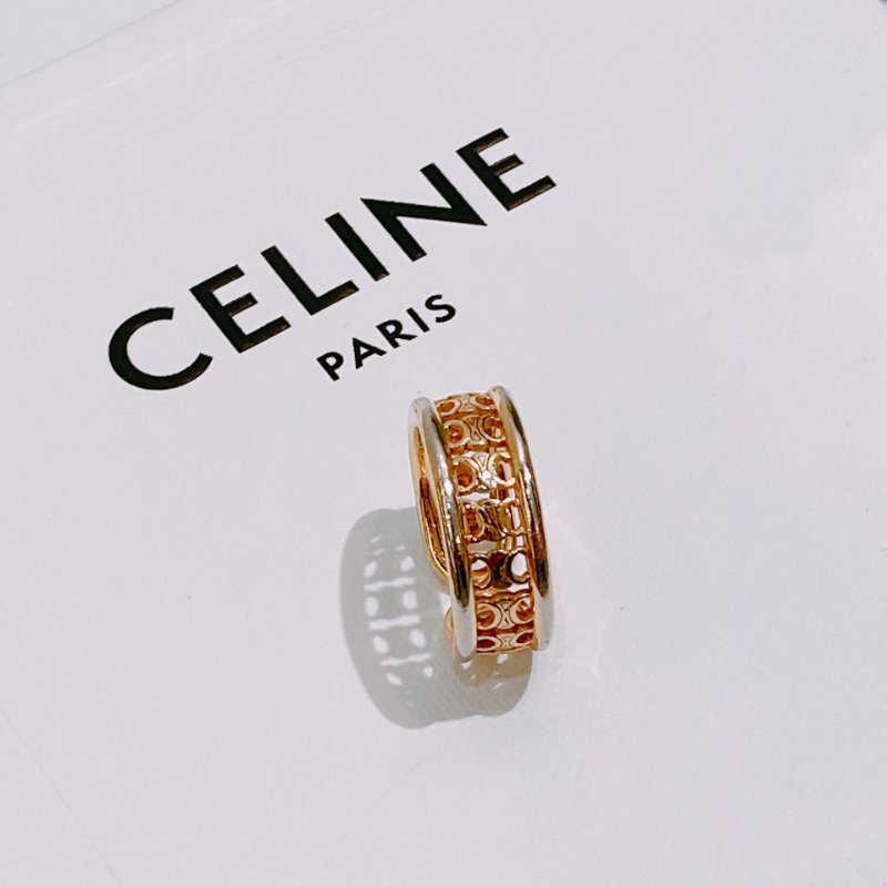 TW4697 Celine 賽琳 思琳 凱旋門鏤空戒指 Multi Ring 50 Size-1