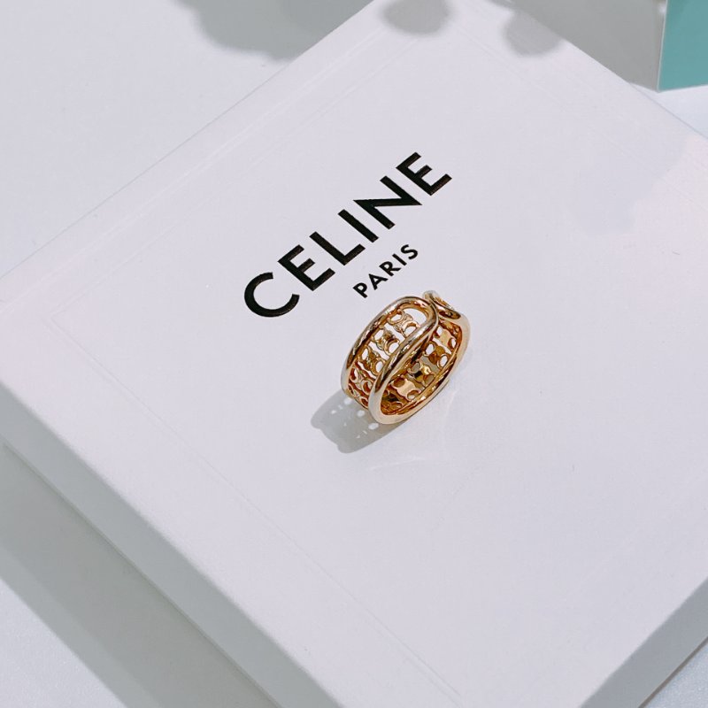 TW4697 Celine 賽琳 思琳 凱旋門鏤空戒指 Multi Ring 50 Size-4