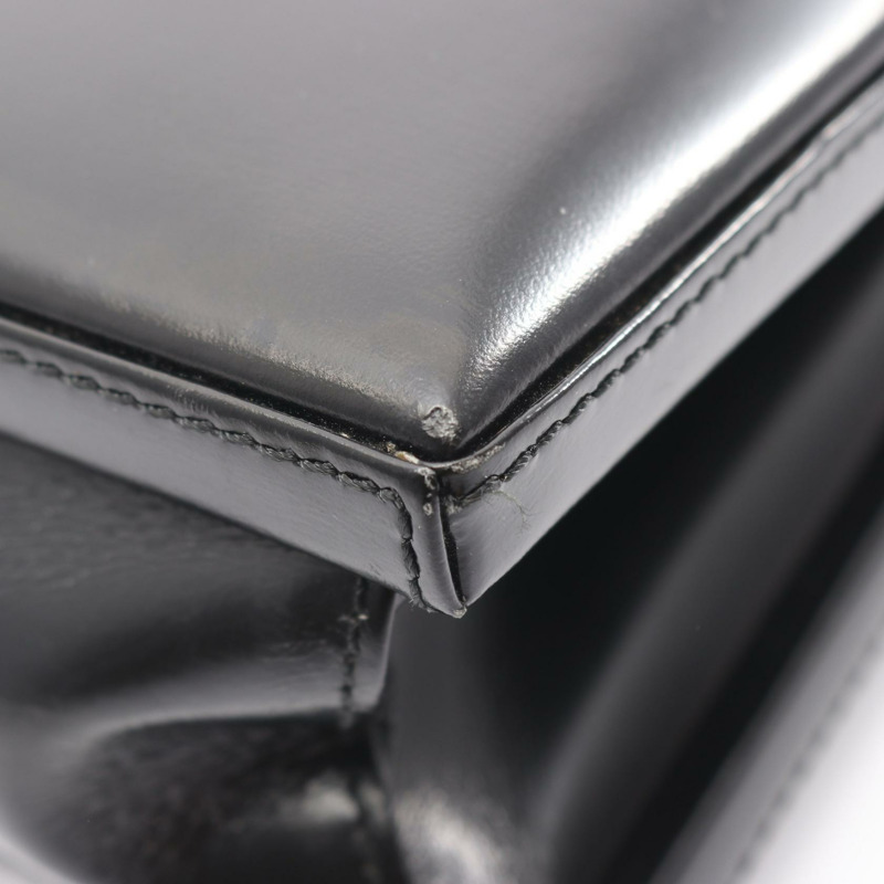 LOEWE 黑色真皮單肩手提包（二手女款）-8